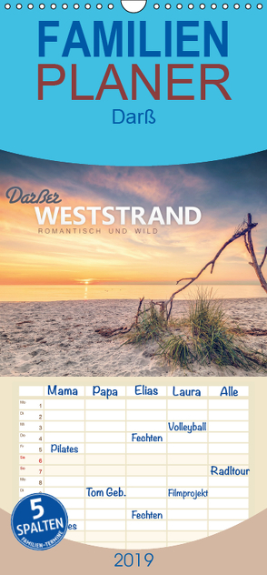 Darßer Weststrand – Familienplaner hoch (Wandkalender 2019 , 21 cm x 45 cm, hoch) von Wiemer,  Dirk