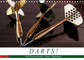 Darts. Konzentration – Sport – Spannung (Wandkalender 2022 DIN A4 quer) von Robert,  Boris