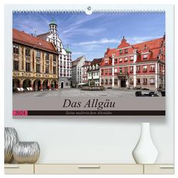 Das Allgäu – Seine malerischen Altstädte (hochwertiger Premium Wandkalender 2024 DIN A2 quer), Kunstdruck in Hochglanz von Becker,  Thomas