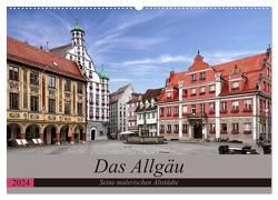 Das Allgäu – Seine malerischen Altstädte (Wandkalender 2024 DIN A2 quer), CALVENDO Monatskalender von Becker,  Thomas