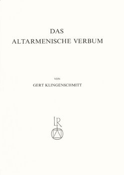 Das Altarmenische Verbum von Klingenschmitt,  Gert