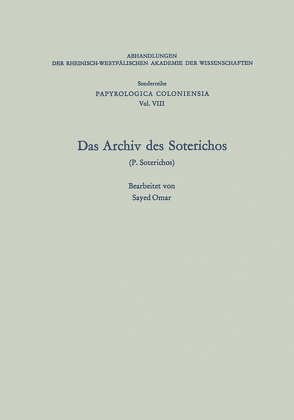 Das Archiv des Soterichos (P. Soterichos) von Omar,  Sayed