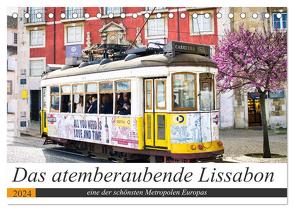 Das atemberaubende Lissabon (Tischkalender 2024 DIN A5 quer), CALVENDO Monatskalender von Rogalski,  Solveig