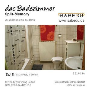 das Badezimmer, Split-Memory + Arbeitsheft, SABEDU Box 05 von Riemann-Eggers,  Margret