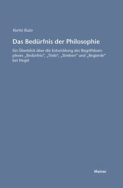 Das Bedürfnis der Philosophie von Kozu,  Kunio