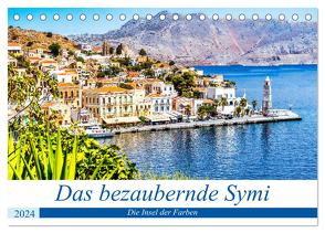 Das bezaubernde Symi (Tischkalender 2024 DIN A5 quer), CALVENDO Monatskalender von Rogalski,  Solveig