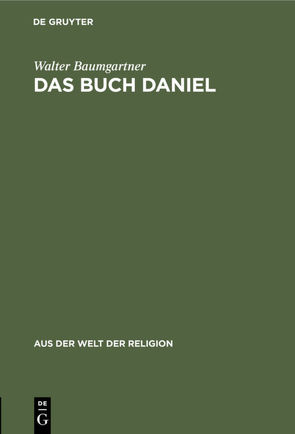 Das Buch Daniel von Baumgartner,  Walter