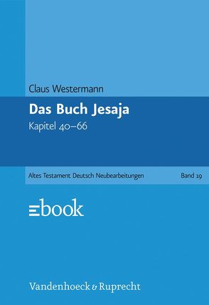 Das Buch Jesaja von Westermann,  Claus