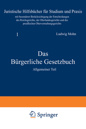 Das Bürgerliche Gesetzbuch von Mohn,  Ludwig