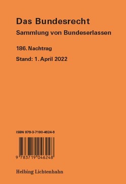 Das Bundesrecht, N 186 von Brüstlein,  Manuela