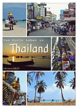 Das bunte Leben in Thailand (Wandkalender 2024 DIN A2 hoch), CALVENDO Monatskalender von Welt - Fotografie Stephanie Büttner,  Krönchen's