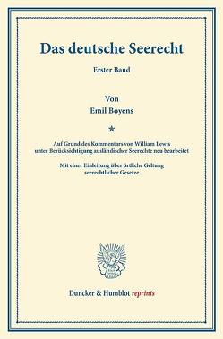 Das deutsche Seerecht. von Boyens,  Emil, Lewis,  William