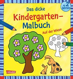 Das dicke Kindergarten-Malbuch: Auf der Wiese von Mensing,  Katja