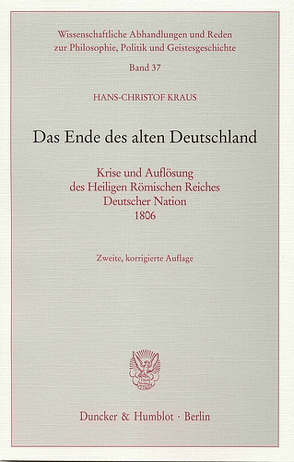 Das Ende des alten Deutschland. von Kraus,  Hans-Christof