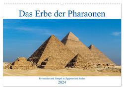 Das Erbe der Pharaonen (Wandkalender 2024 DIN A2 quer), CALVENDO Monatskalender von Brack,  Roland