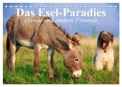 Das Esel-Paradies – Hunde und andere Feunde (Tischkalender 2024 DIN A5 quer), CALVENDO Monatskalender von Stanzer,  Elisabeth