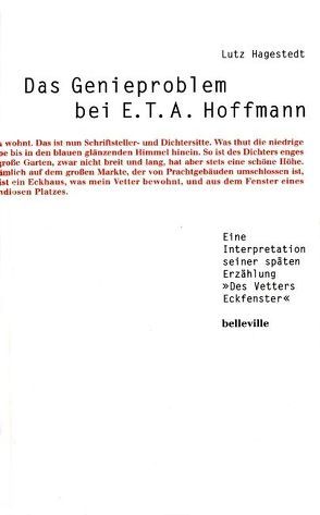 Das Genieproblem bei E.T.A. Hoffmann von Hagestedt,  Lutz