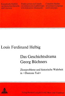 Das Geschichtsdrama Georg Büchners