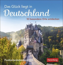 Das Glück liegt in Deutschland Postkartenkalender 2024 von Martina Schnober-Sen