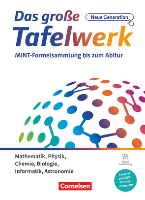 Das große Tafelwerk interaktiv 2.0 – Formelsammlung für die Sekundarstufen I und II – Alle Bundesländer von Gramm,  Andreas, König,  Hubert, Kricke,  Wolfgang, Martin,  Karlheinz, Meyer,  Lothar, Pfeil,  Wolfgang, Winter,  Rolf, Wörstenfeld,  Willi