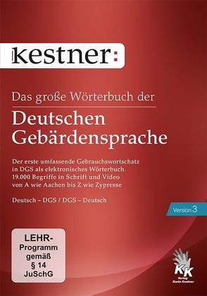Das große Wörterbuch der Deutschen Gebärdensprache 3 von Hollmann,  Tiemo, Kestner,  Karin