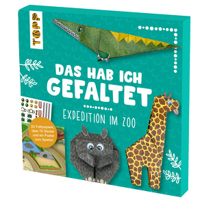 Das hab ich gefaltet Mini-Papierset – Expedition im Zoo von Jones,  Josephine, Pypke,  Susanne