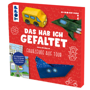 Das hab ich gefaltet Mini-Papierset – Fahrzeuge auf Tour von Jones,  Josephine, Pypke,  Susanne