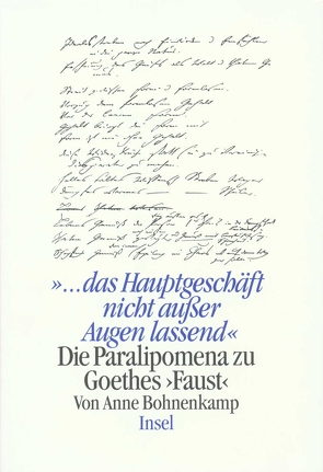 »… das Hauptgeschäft nicht aus den Augen lassend« von Bohnenkamp,  Anne