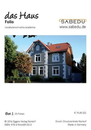 das Haus, SABEDU Box 01, Lehrermaterial, OHP-Folien von Riemann-Eggers,  Margret
