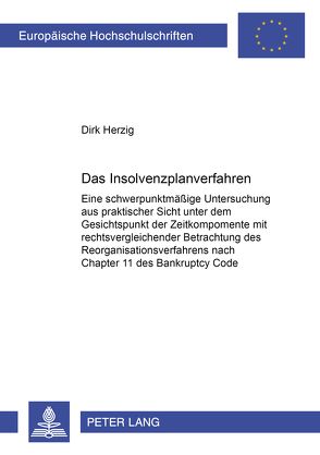 Das Insolvenzplanverfahren von Herzig,  Dirk
