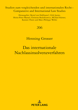 Das internationale Nachlassinsolvenzverfahren von Grosser,  Henning