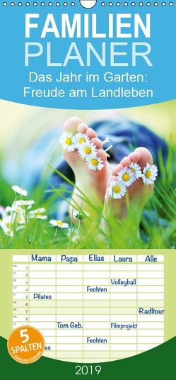 Das Jahr im Garten: Freude am Landleben – Familienplaner hoch (Wandkalender 2019 , 21 cm x 45 cm, hoch) von CALVENDO