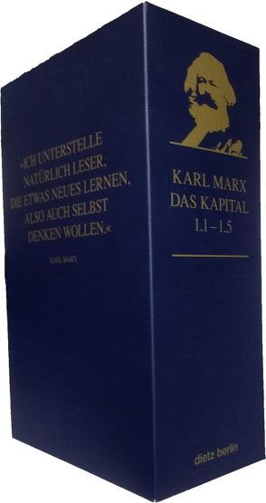 Das Kapital 1.1 bis 1.5 im Schuber von Hecker,  Rolf, Marx,  Karl, Stützle,  Ingo