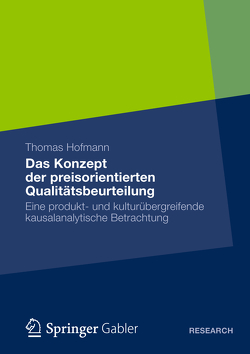 Das Konzept der preisorientierten Qualitätsbeurteilung von Hofmann,  Thomas