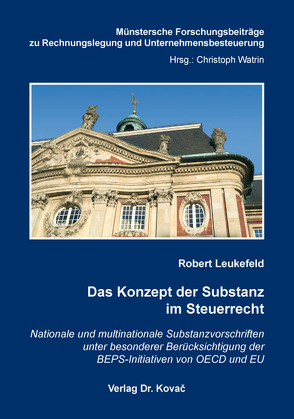 Das Konzept der Substanz im Steuerrecht von Leukefeld,  Robert
