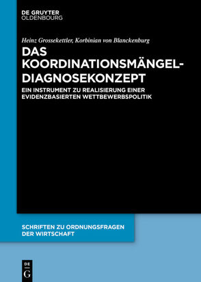 Das Koordinationsmängel-Diagnosekonzept von Grossekettler,  Heinz, von Blanckenburg,  Korbinian
