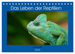 Das Leben der Reptilien (Tischkalender 2024 DIN A5 quer), CALVENDO Monatskalender von Kattobello,  Kattobello