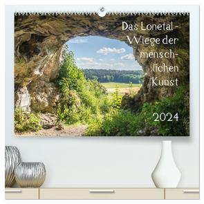 Das Lonetal – Wiege der menschlichen Kunst (hochwertiger Premium Wandkalender 2024 DIN A2 quer), Kunstdruck in Hochglanz von Rohwer,  Klaus