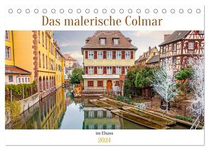 Das malerische Colmar im Elsass (Tischkalender 2024 DIN A5 quer), CALVENDO Monatskalender von Schwarze,  Nina