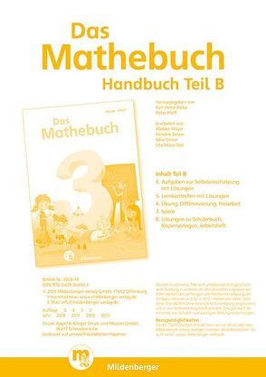 Das Mathebuch 3 – Handbuch Teil B · Ausgabe Bayern von Keller,  Karl-Heinz, Pfaff,  Peter