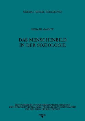 Das Menschenbild in der Soziologie von Mayntz,  Renate