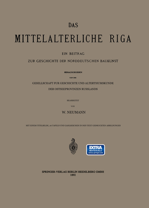 Das Mittelalterliche Riga von Neumann,  W.