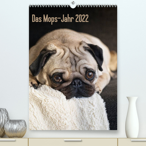 Das Mops-Jahr 2022 (Premium, hochwertiger DIN A2 Wandkalender 2022, Kunstdruck in Hochglanz) von Zoellner,  Beate