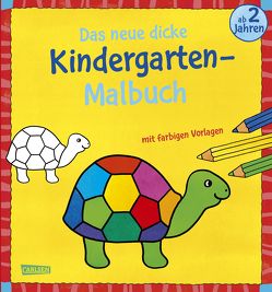 Das neue, dicke Kindergarten-Malbuch: Mit farbigen Vorlagen und lustiger Fehlersuche von Pöter,  Andrea