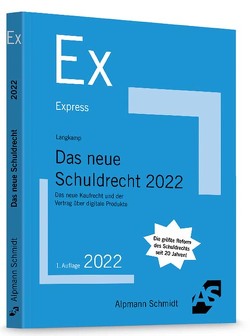 Das neue Schuldrecht 2022 von Langkamp,  Tobias