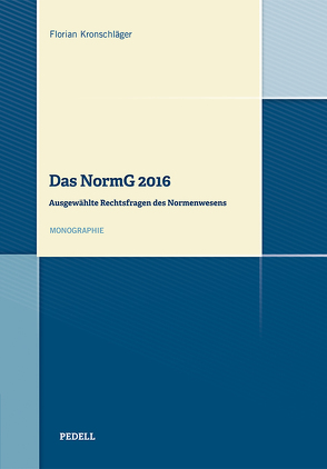 Das NormG 2016 von Kronschläger,  Florian