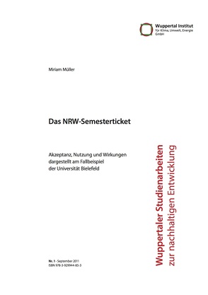 Das NRW-Semesterticket von Müller,  Miriam