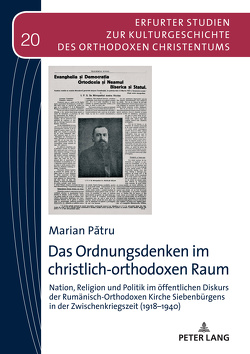 Das Ordnungsdenken im christlich-orthodoxen Raum von Pătru,  Marian