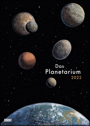 Das Planetarium 2022 – Astronomie im Wand-Kalender – Illustriert von Chris Wormell – Poster-Format 50 x 70 cm von Prinja,  Raman, Wormell,  Chris