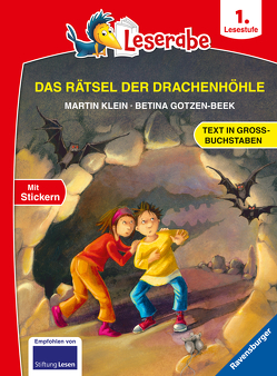 Das Rätsel der Drachenhöhle – Leserabe ab 1. Klasse – Erstlesebuch für Kinder ab 6 Jahren (in Großbuchstaben) von Gotzen-Beek,  Betina, Klein,  Martin